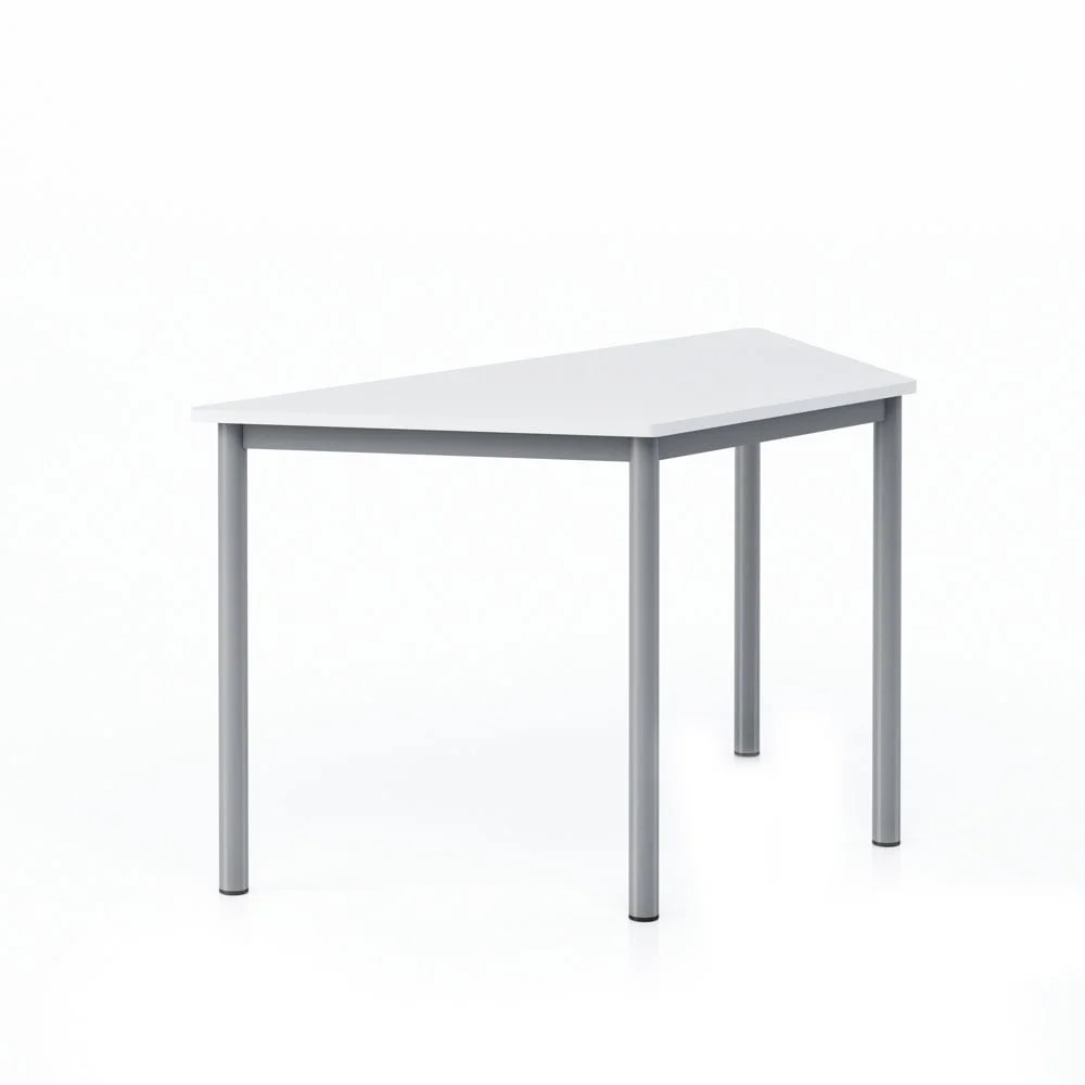 Трапец ученическа маса - RFG Trapez 125/60 MDF бял-сив